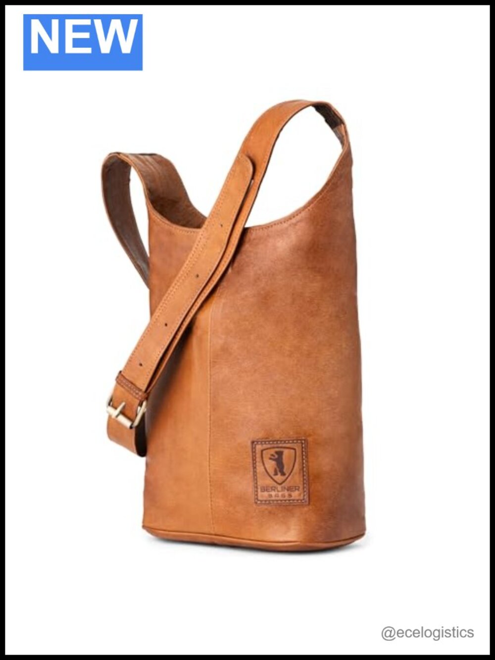 Genuine Leather Shoulder Bag Women Adjustable Strap Crossbody Purse